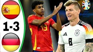 Germany vs Spain 3-1 - All Goals & Highlights - euro 2024