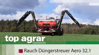 Spread fertilizer with air - Rauch Aero 32.1 in the top agrar driving report