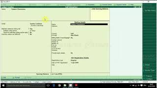 GCC VAT - Create Sundry Creditor Ledger for GCC VAT in Tally ERP 9