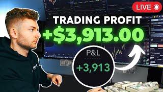 LIVE TRADING CRYPTO - How To Make $3,913 In A Day (100x Strategy 2024)