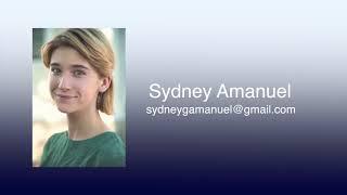 Sydney Amanuel Audio Reel 2018