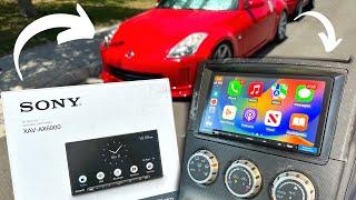 Installing the BEST Wireless Apple CarPlay Headunit in my 350z! Sony XAV-AX6000