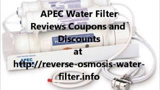Get APEC Free Drinking Water Reverse Osmosis Water Filter System Discount COUPON NOW!