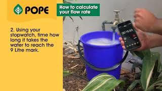 How to calculate your flow rate with the bucket test