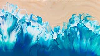 Ocean Dutch Pour | Beach Pour Painting