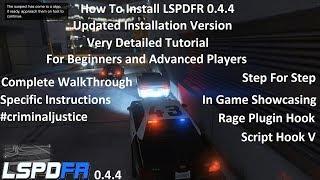 How To Install LSPDFR 0.4.4 Updated!