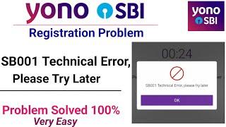 #yono #sbi app technical error solved #SB001 technical error, please try later #yonosbi