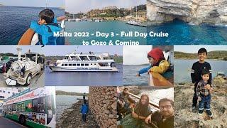 Malta 2022 - Full Day Mediterranean Cruise to Gozo and Comino - Family Holiday