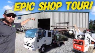 Million Dollar Lawn Care Company Shop Tour ► It's His Turf HQ!