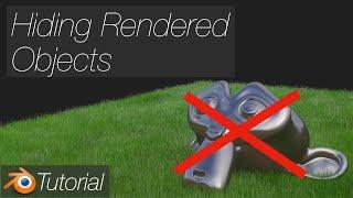 [2.92] Blender Tutorial: How to Hide Objects in Renders, Quick Beginner Tutorial