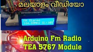 Arduino Digital FM Radio With TEA 5767 Fm module Malayalam Video