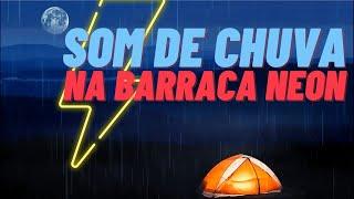  SOM DE CHUVA E LUA CHEIA NA BARRACA DE ACAMPAMENTO | SOUND  RAIN AND FULL MOON IN THE CAMPING TENT