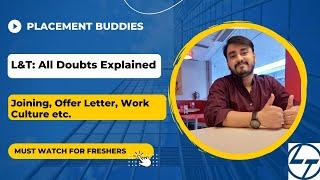 L&T All Doubts Explained, L&T Offer Letter, Onboarding, Work Culture | Important for Freshers