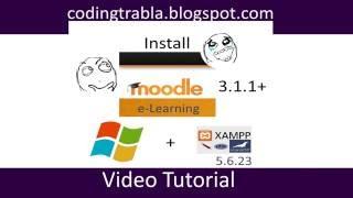 Install Moodle 3.1.1+ eLearning on Windows localhost byAO