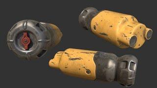 Fallout Fusion Cell p5 - Substance Painter Texturing