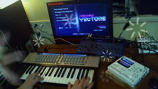 BlueARP DM rev.4 demo, "Imaginary Vectors" by Marshal Arnold, live cover using Novation Nova