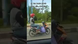 Apakah ini yang dinamakan pengendara motor tak kasat mata?!