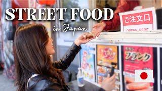 How to Order at Japanese Festivals | Food Stalls in Japan  (お花見)