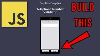 FreeCodeCamp Telephone Number Validator Project Tutorial & Walkthrough