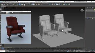 3dsmax Tutorials, Tutorial on 3D Modeling a Cinema Chair in 3dsmax