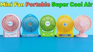 Mini Fan - Portable Multifunctional Rechargeable USB, Super Cool Air | Unboxing And Review