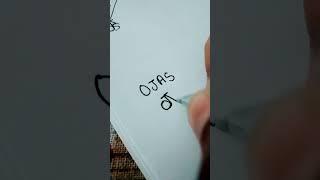 Ojas name logo Comment your name ️ #youtubeshorts #handwriting #shortsvideo