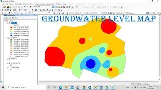 How to prepare Ground water level map or Depth to water level map using Arcgis || IDW