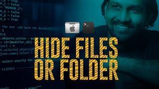 Hide Files Or Folder | Rename Folder or File In OSX | Hindi