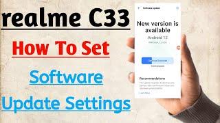 Realme C33 How To Set Software Update Settings