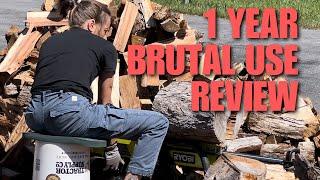 Ryobi 5 Ton Electric Log Splitter, After 1 Year of Brutal use. Is it worth it? Ultimate, Best Review