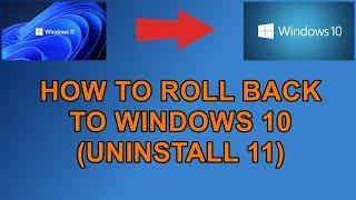 How to Roll Back to Windows 10 from 11 (How to Uninstall Windows 11)