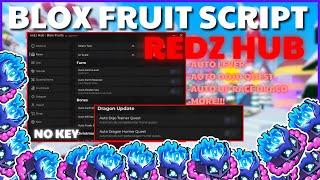 [No Key] Script Blox Fruit New Update REDZ HUB  AUTO FARM , AUTO GET ITEM & RAID | MORE!