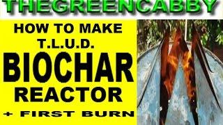 HOW TO MAKE BIOCHAR REACTOR - TLUD BURN BARREL for TERRA PRETA PERMACULTURE CARBON SEQUESTRATION