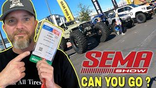 Is The SEMA Show open to the public?