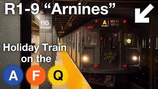 ᴴᴰ⁶⁰ ᴴᴰᴿ NYC Subway: 2024 NYTM R1-9 "Arnines" Holiday Train Action (to/from 96 St-2 Av)