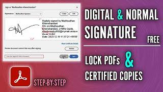 How to Sign PDF and Create Digital Signature in Adobe Reader Free (2024)