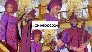 Davido sees his wife for the first time on their traditional wedding morning (HE CRIED)