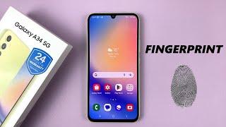 How To Set Up Fingerprint On Samsung Galaxy A34 5G - Add Fingerprint