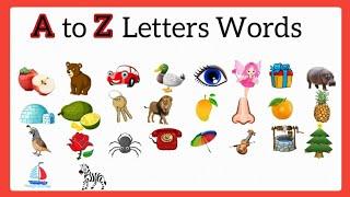 A to Z Alphabets and words/ A to Z letters words/A to Z words/A to Z words with picture