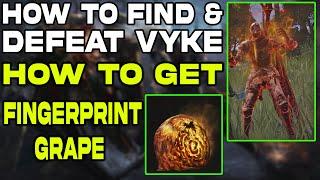 Elden Ring : Find & Defeat Vyke Invader | How to Get Fingerprint Grape!