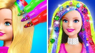 GLOW UP!  Extreme Beauty Makeover Ideas For Your Doll *Smart DIY Hacks*