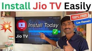How To Install Jio TV App On Your Smart Android TV Easily ? | Install Jio TV in Smart TV