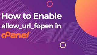 How to Enable Allow_url_fopen in cPanel || cPanel Tutorials || Mewnix Tutorials