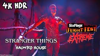 NEW Stranger Things Haunted House at Fright Fest Extreme Six Flags Magic Mountain