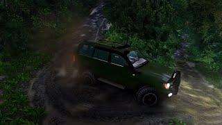 Ultra Realistic - Toyota Land Cruiser 100 | JUNGLE OFF ROAD - BeamNG Drive