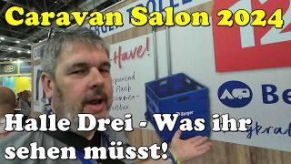 Halle 3  - das Beste aus Equipment und Outdoors Caravan Salon 2024