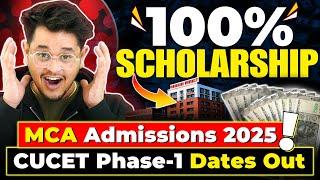 CUCET 2025 MCA Dates Out!100% ScholarshipChandigarh University MCA#mca #cucet2025 #cu #viral