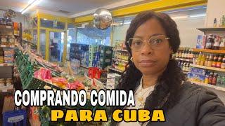 COMPRANDO COMIDA para mi FAMILIA en CUBAAsí AYUDO desde ALEMANIAEnvió PAQUETE 