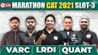 MAHA Marathon For CAT 2021 Slot 3 | Previous Year Questions For CAT 2023 | VARC | QUANT | LRDI