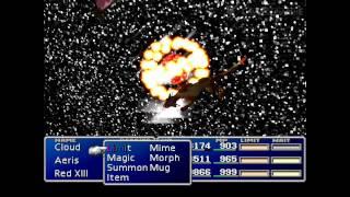 Red XIII's Cosmo Memory Limit Break - Final Fantasy VII